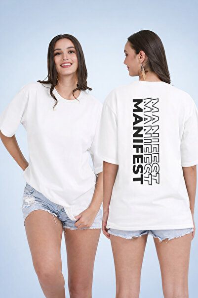 barsdepo Tricou cu imprimeu Manifest, Tricou oversize unisex pentru copii / a...