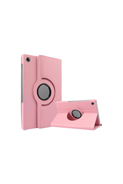 eco port Lenovo Tab M10 Tb311fu Kılıf 360 Tablet Deri Kılıf - Pembe