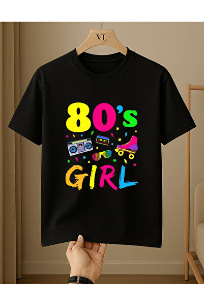 VİVA LORA Noltalji̇ 80`Ler Gi̇rl Printed Regular 100% Cotton Crewneck Unisex ...