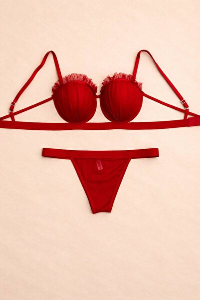 inspira lingerie طقم ملابس داخلية نسائية منقوشة مع حمالة صدر مبطنة وسروال داخلي