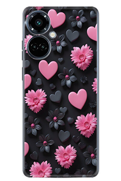 TECNO Camon 19 PRO (CI8n) Uyumlu Kılıf Desenli Baskılı Silikon Kapak NAME-100...