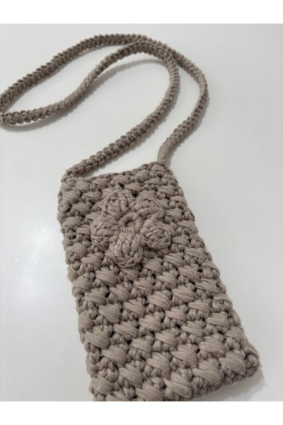 örgü Hand Knitted Phone Bag