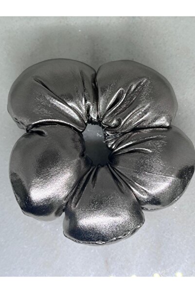 ZD JEWELRY PUF ÇİÇEK SATEN PARLAK KADIN LASTİK PAPATYA TOKA 10 CM