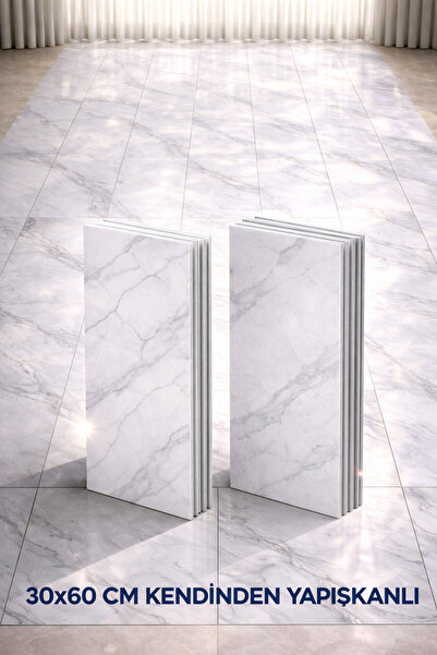 UKAB DEKOR 30X60 Cm Kendinden Yapışkanlı Dekoratif Esnek Köpük Katmanlı Pvc P...