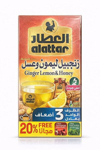 alatara Lemion Ginger Tea and Honey 20 Packets in the Package