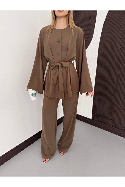 Ekim Store Σετ δύο τεμαχίων - Καφέ - Μακρύ