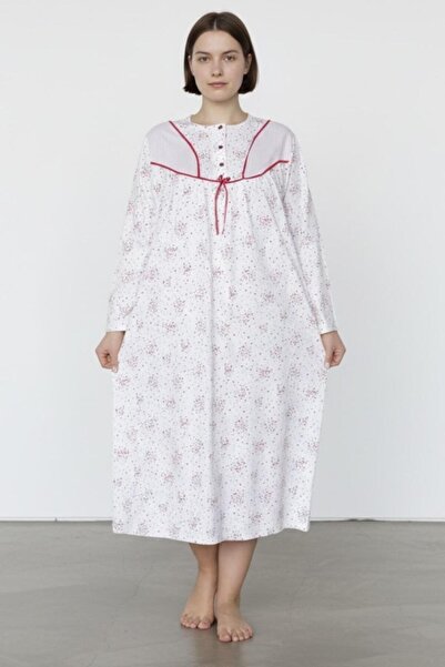 Nitesheys Μακρυμάνικο 100% βαμβακερό χτενισμένο βαμβακερό νυχτικό, Νοσοκομείο...