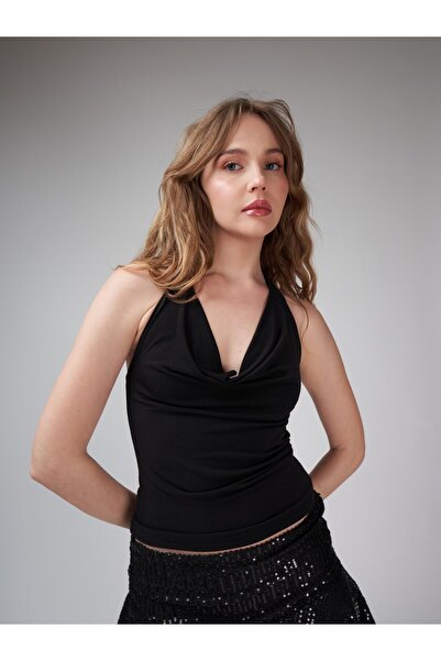 citycenterfashion Μπλούζα - Μαύρο - Crop