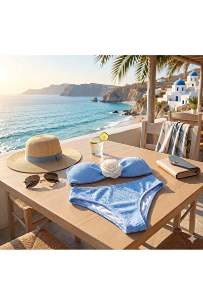 CN 2026 Summer Women's Bikini Set with Rose Detail