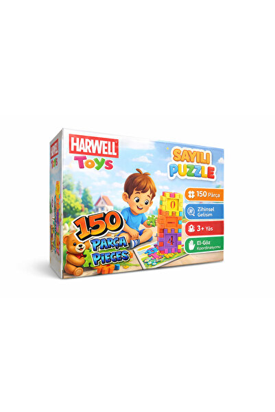 HARWELL Toys Sayılı Puzzle-Bloklar
