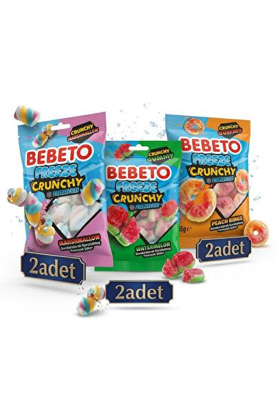 BEBETO Freeze Crunchy Üçlü Lezzet Paketi (6 Adet)