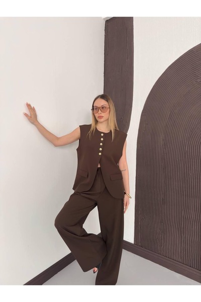 Ekim Store Σετ δύο τεμαχίων - Καφέ - Μακρύ