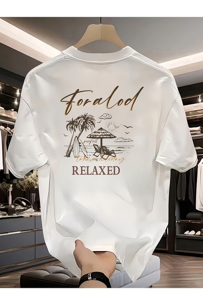 yiou trendy clothing Men's Solid Color Printed Short-Sleeve T-Shirt_53