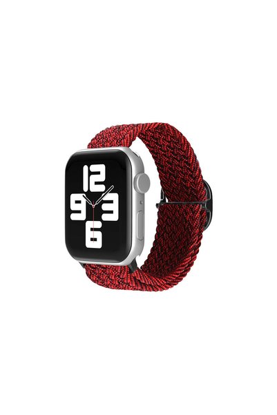 Generic Brand Apple Watch 38mm Band - Black-Burgundy