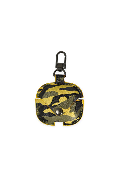 magicool Apple AirPods 3 (3Rd Generation) Bag Camouflage Leather Case - Yellow