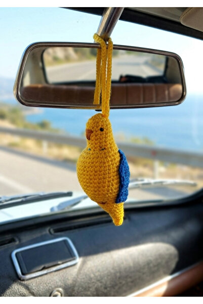 perasse Kanarya araba süsü amigurumi örgü