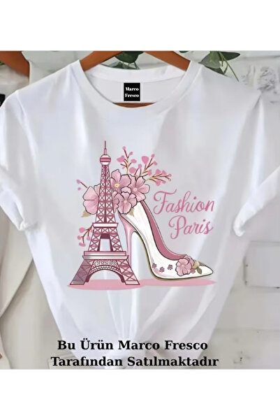 Marco Fresco Μπλουζάκι Oversize με στάμπα Fashion Paris