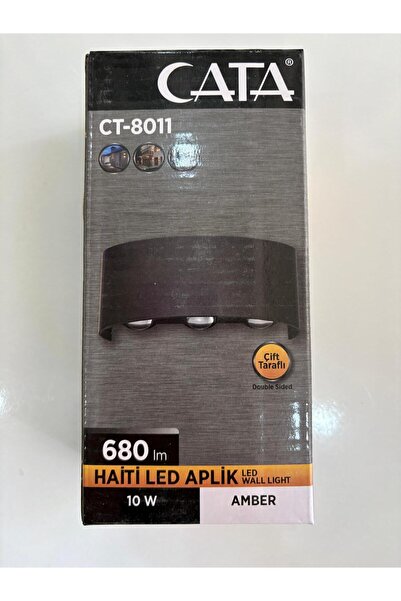 Cata CT-8011 680LM 10W ÇİFT TARAFLI AMBER SARI İŞİK HAİTİ LED APLİK 10 ADET