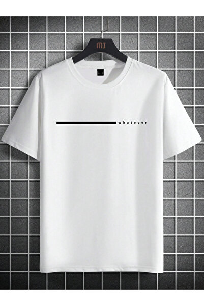 Constanza Μπλουζάκι Unisex με στάμπα Whatever Oversized