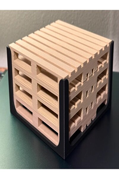 3Didi Set of 4 Mini Logistics Pallet Coasters and Stand (10X10 cm)