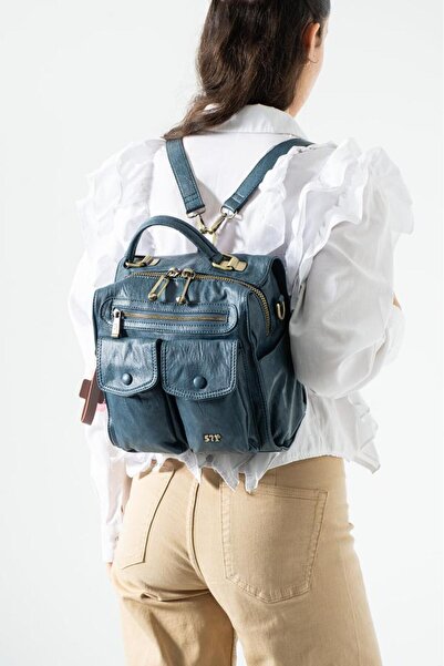 Baginn Vegan Leather Women's Backpack 30*30 cm with Lighted Charm Gift, Shoul...