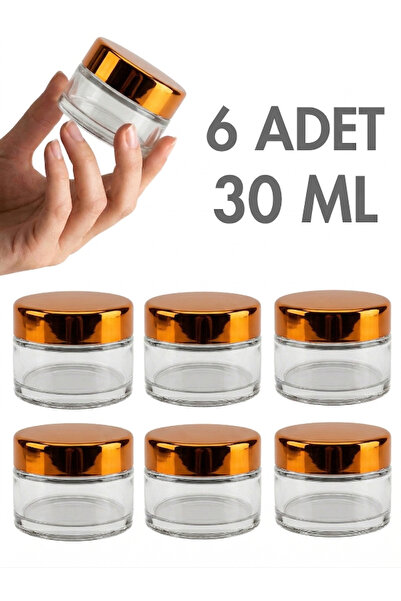 Milea 6 Adet Gold Kapaklı Parlak Şeffaf Cam Lip Glowy Balm Krem Kozmetik El B...