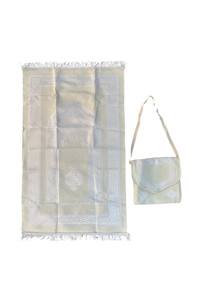 KAWSAR Prayer Mat 70x110 cm with Carry Bag, Foldable Portable Sajjadah for Hajj, Umrah & Travel