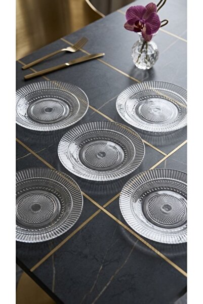 LUXURY Modern and Elegant Design Glass Serving Bowl Set of 6-(16cm)