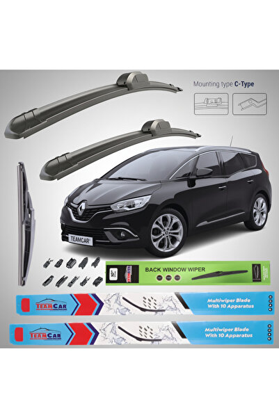 TEAMCAR Renault Grand Scenic IV (2016–2022) Επίπεδες Υαλοκαθαριστήρες |   Πλή...