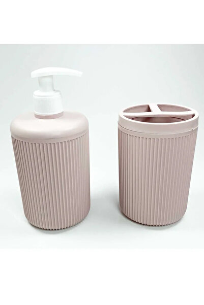 Generic Brand Glb-Stl41414 Plastic Liquid Soap Dispenser and Toothbrush Holde...