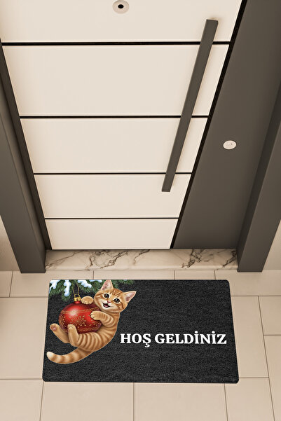 Dormot High-Quality Digital Printing, Standard Cute Cat Welcome Themed Door Mat