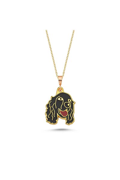 Dalis Cocker Black Enamel Necklace