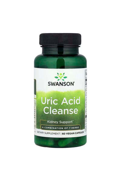 SWANSON Uric Acid Cleanse Turmeric Yucca Kidney Detox Cleanse Formulas 60 Veg...