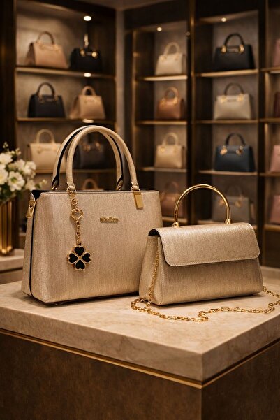 YADE MODA Γυναικεία τσάντα ώμου και χειρός; Σετ 2 τσαντών βραδινών φορεμάτων ...