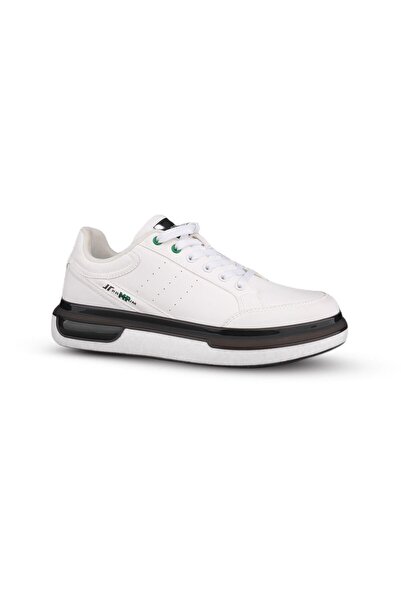 M.P. Comfortable Lace-Up Casual Sports Shoes Men's White-Green Sneaker