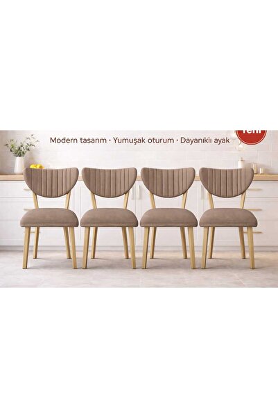 Efsane i.E.G ELMA SANDALYE 4 ADET MUTFAK YEMEK ODASI SALON BALKON BAHÇE OTEL ...