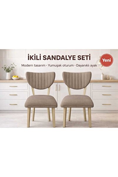 Efsane i.E.G ELMA SANDALYE 2 ADET SALON MUTFAK YEMEK ODASI SALON BALKON BAHÇE...