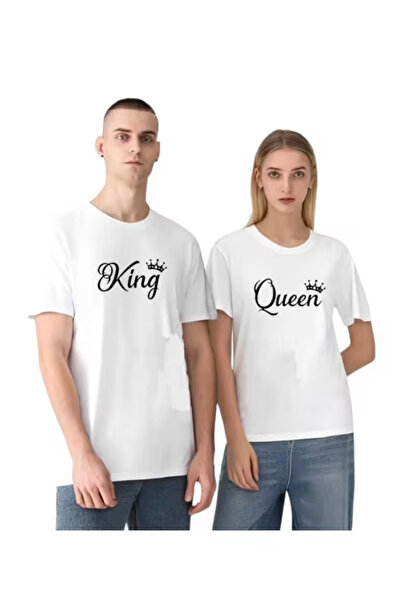 Constanza Tricouri de cuplu cu imprimeu King & Queen