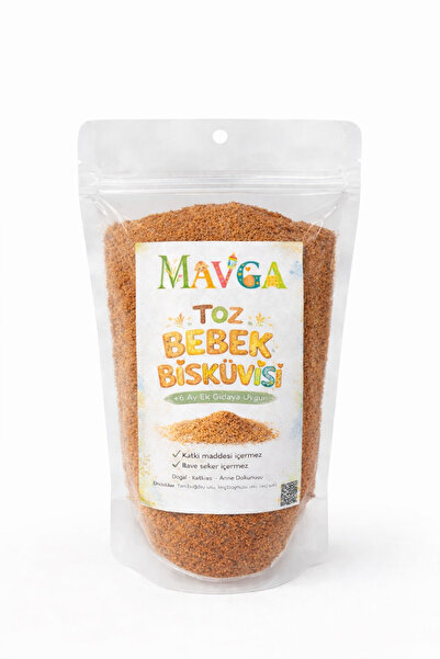 MAVGA Toz Bebek Bisküvisi 150gr (+6 Ay) (Keçi Sütlü & Keçiboynuzlu) Ek Gıda