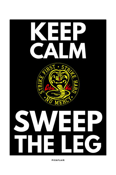 Pixaflair - Cobra Kai - Çerçevesiz Film Poster