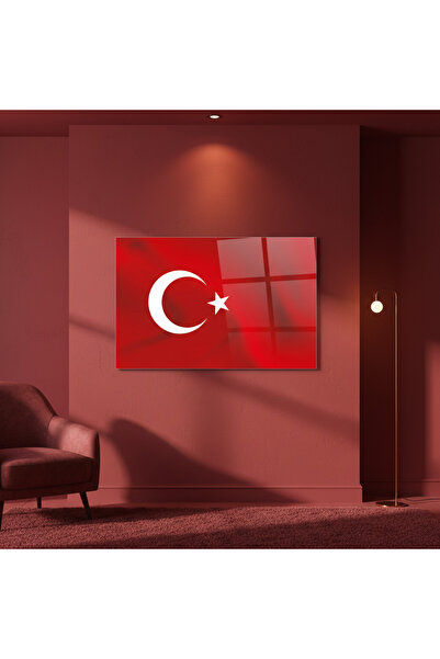 ŞENTÜRK AJANS Türk Bayrağı Cam Tablo