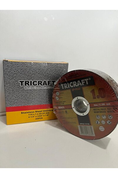 Tricraft 25'li Set Inox Metal Kesici Taş 115x1.0x22 Mm