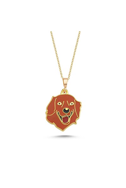 Dalis Red Golden Enameled Necklace