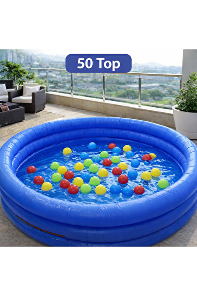Marrone Play Balls 50 Pieces Mixed Colors 6 cm