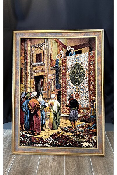 Artease Çerçeveli Dokuma İran Halısı Tablo - Halı Tüccarı Tek Stok