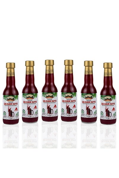 FERMENTE ATÖLYE 6 Adet Adana Şalgamı (250ml.) Cam Şişede (acılı)