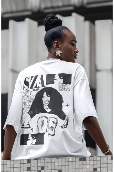 SEVBANO Sza Rapper 1989 Singer Back Printed Unisex Oversize T-Shirt