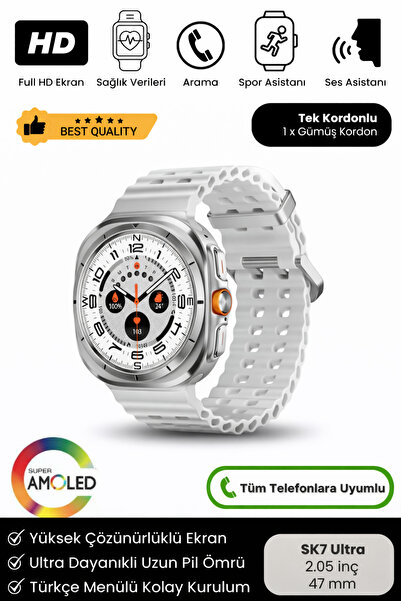 Noriyen Yeni Nesil Premium Amoled Ekran Full Hd Spor Sağlık Sensör Ios Androi...