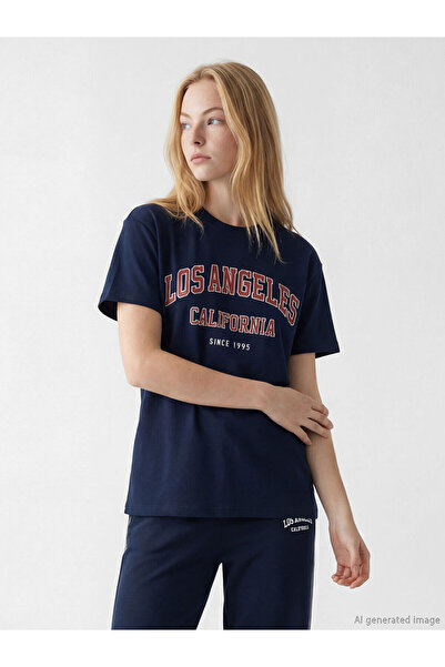 LC Waikiki Nevavm with Difference Los Angeles Printed Women's T-Shirt