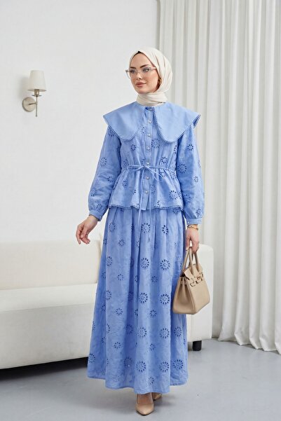 Modamorfo Σετ με hijab - Πολύχρωμο - Midi